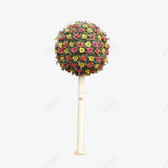 绿色植物png免抠素材_新图网 https://ixintu.com 园林 园林景观 婚礼花柱 盆栽 绿化装饰 绿色植物 花柱 花草