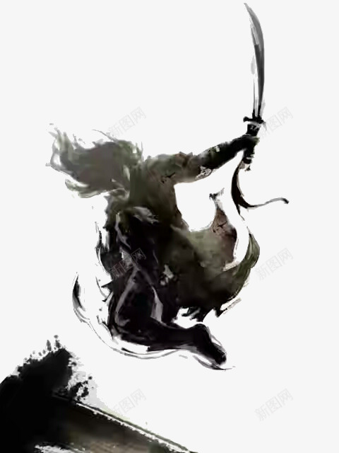 武侠png免抠素材_新图网 https://ixintu.com 人 古典 手绘 武侠 武侠古典 武侠标志 水墨 水墨江湖 黑色