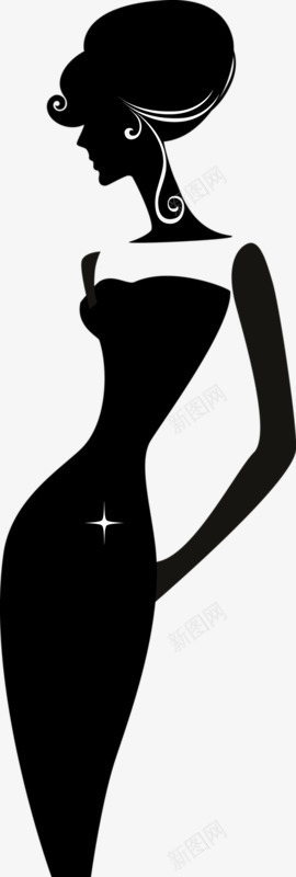 手绘性感女孩png免抠素材_新图网 https://ixintu.com 女孩 性感 手绘 苗条