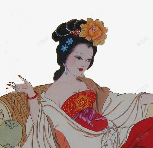 古典美女水墨画png免抠素材_新图网 https://ixintu.com 古典 少女 工笔画 插画 水墨画 美女