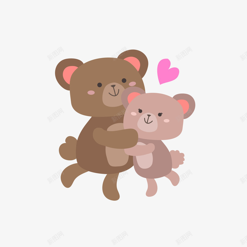 爱心小熊情侣动物矢量图eps免抠素材_新图网 https://ixintu.com 卡通 卡通可爱 可爱卡通 可爱的小熊 小熊 情侣 爱心 矢量图