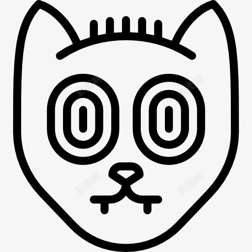 黑猫图标png_新图网 https://ixintu.com 万圣节 动物 猫 迷信 黑猫