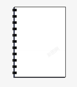 日记本卡通扁平化长方形日记本文本矢量图高清图片