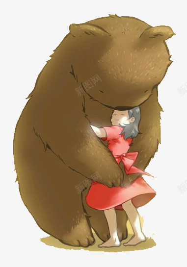 卡通人物卡通小熊和小女孩png免抠素材_新图网 https://ixintu.com 人物 卡通 卡通人物 小女孩 小熊 布偶图片 粉色 配饰