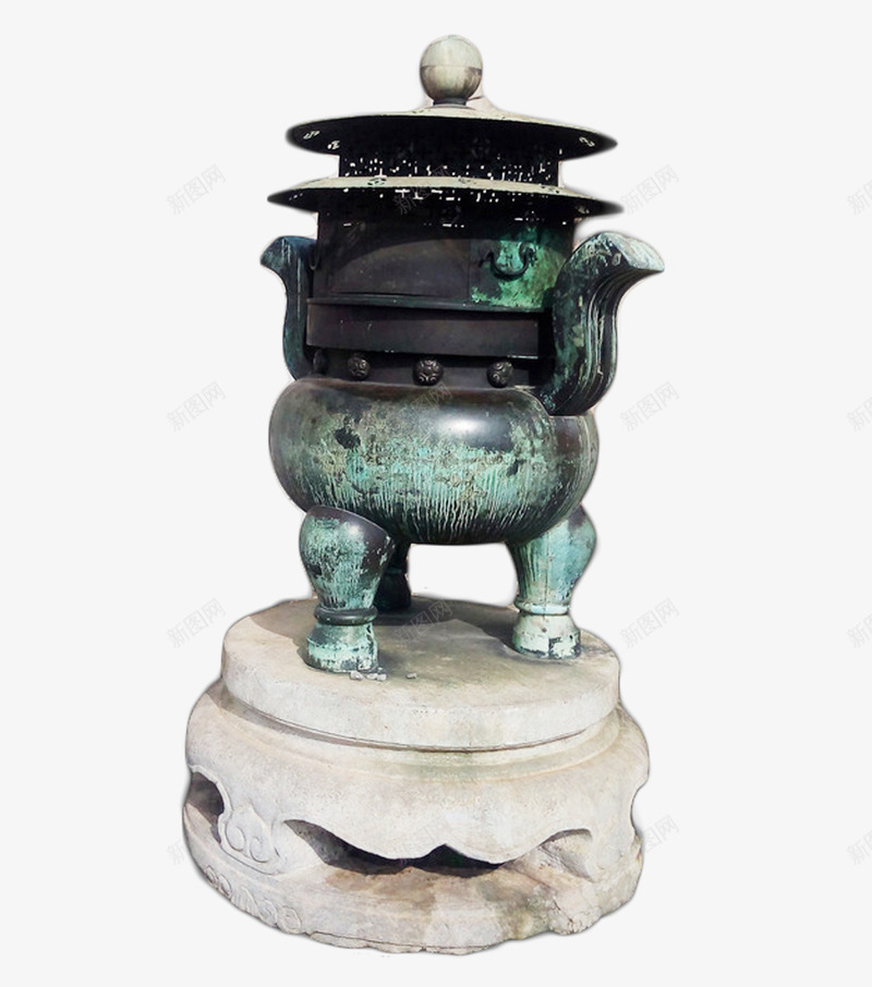 庙宇香炉石墩png免抠素材_新图网 https://ixintu.com 寺庙 庙宇香炉石墩 石墩 香炉