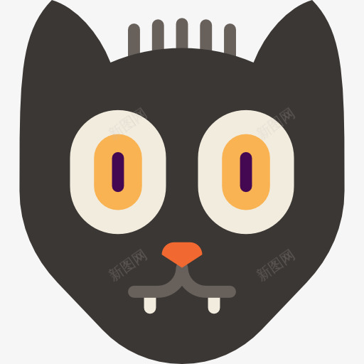 黑猫图标png_新图网 https://ixintu.com 万圣节 动物 猫 迷信 黑猫