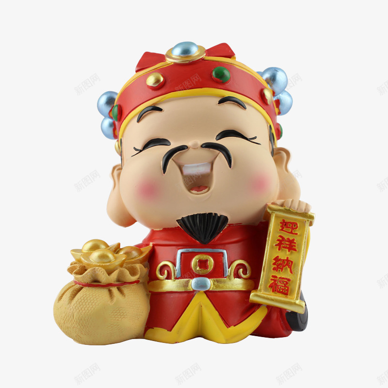 招财财神福袋png免抠素材_新图网 https://ixintu.com 招财 福袋 财神 金元宝