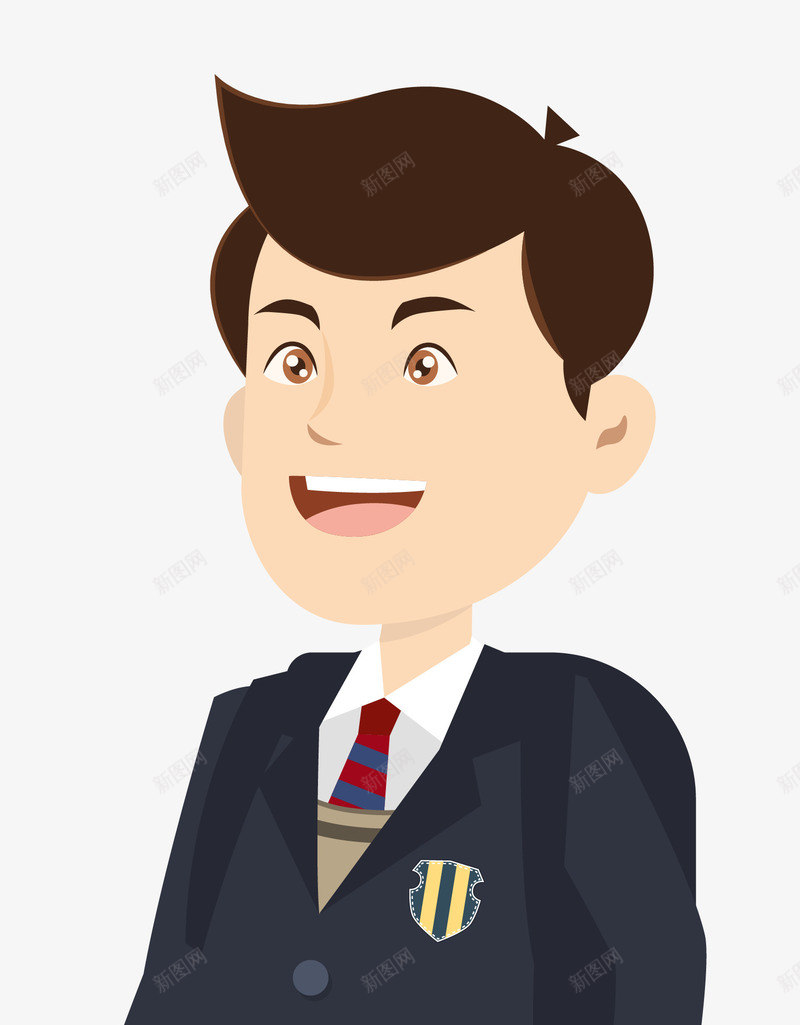 青春活力青年学生矢量图ai免抠素材_新图网 https://ixintu.com 上学 五四青年节 免抠PNG 卡通手绘 学生 男生 青春活力 矢量图