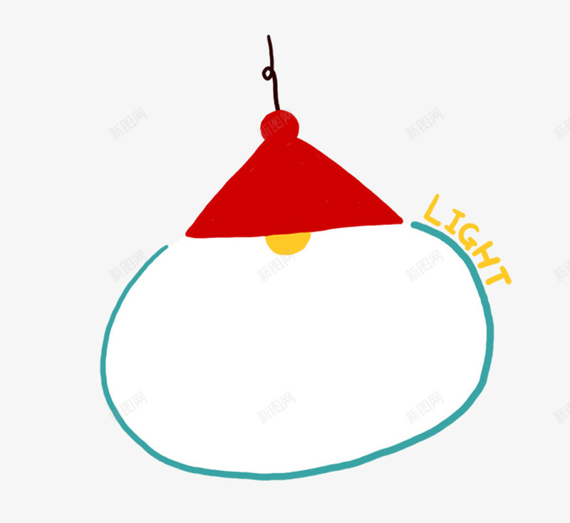 小灯泡插画png免抠素材_新图网 https://ixintu.com 儿童画 卡通灯泡 插画 童真插画