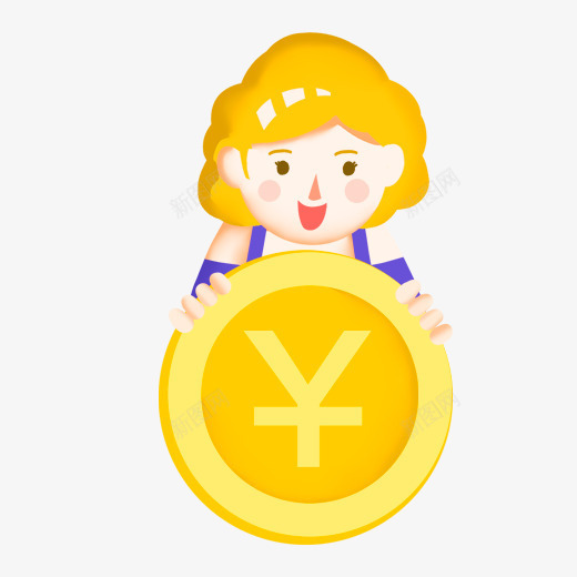 彩色卡通儿童金币插画元素psd免抠素材_新图网 https://ixintu.com 儿童 光泽 卡通 双11 双十一 彩色 活动 电商 质感 金币
