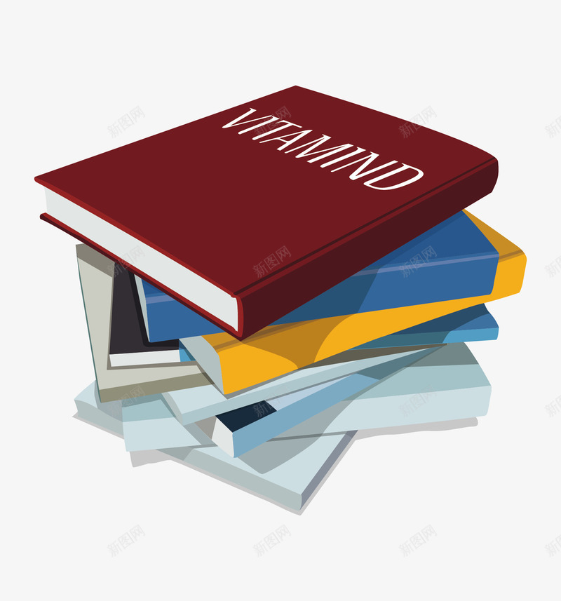 科学图书矢量图eps免抠素材_新图网 https://ixintu.com 学生 报纸排版 时间 知识 积累 矢量图