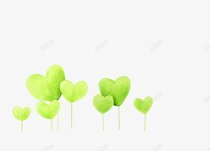 爱心花草png免抠素材_新图网 https://ixintu.com 修饰 爱心 花草