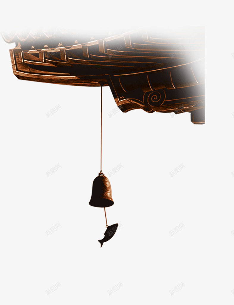 古楼下的铃铛海报背景png免抠素材_新图网 https://ixintu.com 古楼 海报 背景 铃铛