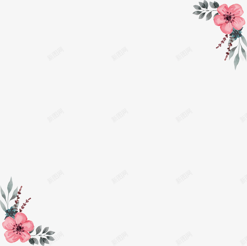 手绘财税蔷薇花装饰边框png免抠素材_新图网 https://ixintu.com 七夕情人节 卡片 妇女节 情人节 手绘花 文字边框 母亲节 粉色 蔷薇花藤 装饰边框 贺卡 贺卡边框