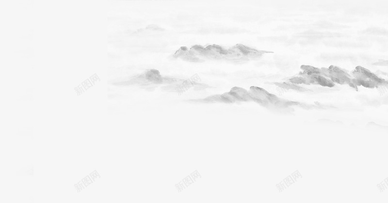 云层中的群山png免抠素材_新图网 https://ixintu.com 云层 群山