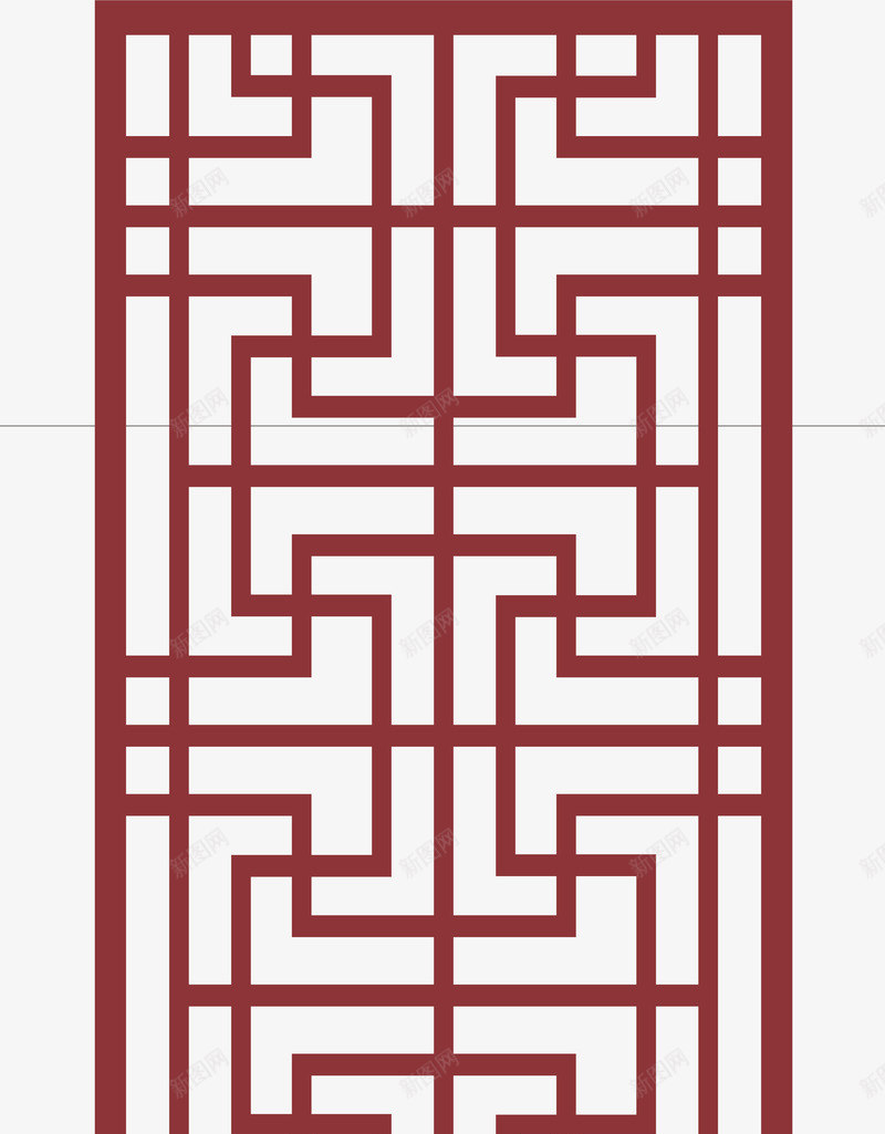 古典中国风窗框png免抠素材_新图网 https://ixintu.com 中国风 古典 实物屏风 屏风框 窗框