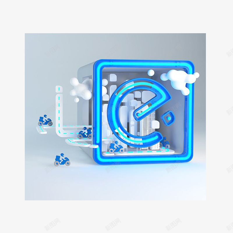 创意饿了么图标形象png_新图网 https://ixintu.com icon 创意图标 图标 设计 饿了么 饿了么icon 饿了么图标