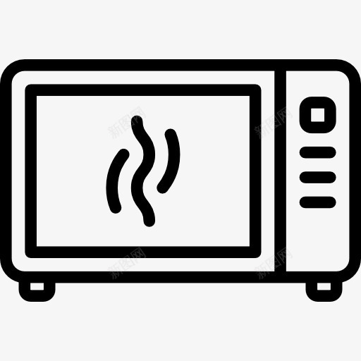 微波炉图标png_新图网 https://ixintu.com 加热 厨房用具 家具和家居 微波炉 技术 烹饪