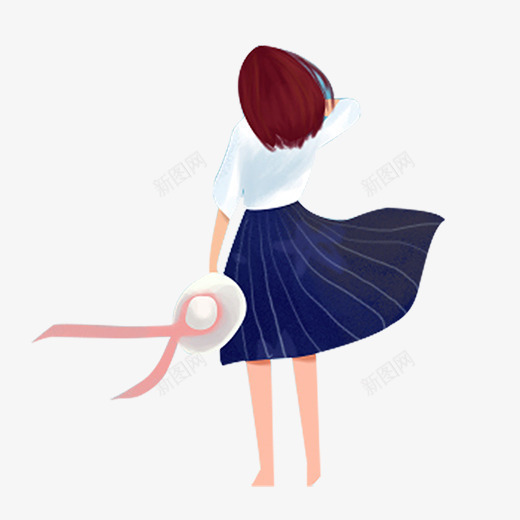 彩色手绘女生元素png免抠素材_新图网 https://ixintu.com 卡通插画 女士 彩色 扁平化 手绘 艺术 青春 靓丽