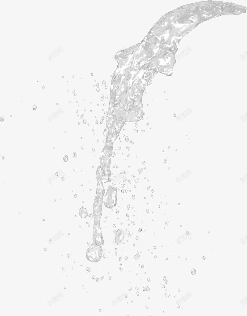 水流png免抠素材_新图网 https/ixintu.com 水 水滴 水珠