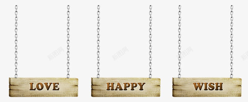 许愿牌挂牌卡通psd免抠素材_新图网 https://ixintu.com HAPPY LOVE WISH 免抠PNG 卡通手绘 挂牌