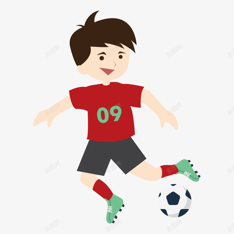 踢足球运动插画矢量图ai免抠素材_新图网 https://ixintu.com 人物 体育 俄罗斯世界杯 球类运动 球赛 竞技 足球运动员 踢足球 运动健身 锻炼 青春 青春活力 矢量图