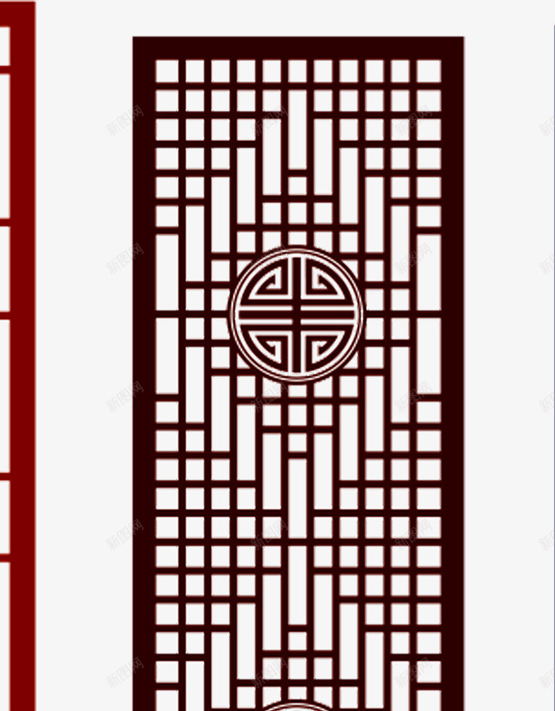 寿格子长古风png免抠素材_新图网 https://ixintu.com 古风屏风 古风格子 古风门 实物屏风 棱格