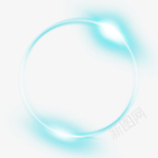白色光蓝色光晕光圈png免抠素材_新图网 https://ixintu.com 光圈 光晕 白色 蓝色