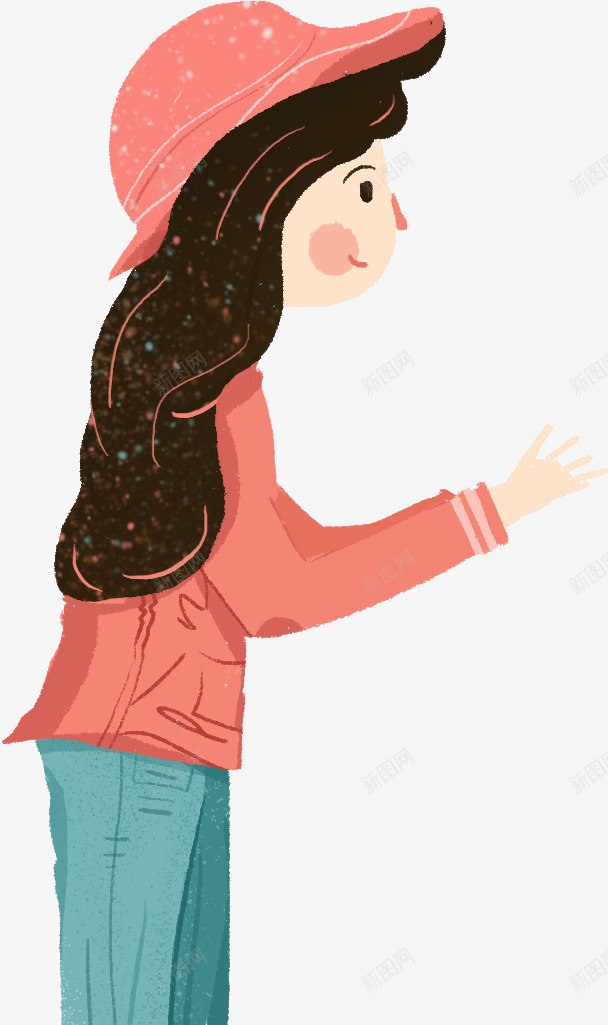 卡通戴帽子少女人物插画png免抠素材_新图网 https://ixintu.com 卡通少女 可爱少女 女孩 少女人物插画 彩绘 手绘少女 时尚 水彩