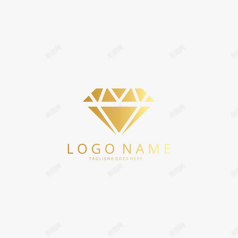 高档金色商标图标psd_新图网 https://ixintu.com 个性炫彩标志 创意logo 动物LOGO 商品标志 商标设计企业 图形logo设计 图形标志设计 天鹅 女性 狮子 翅膀 金色LOGO 钻石 骏马 高档商标 鹰