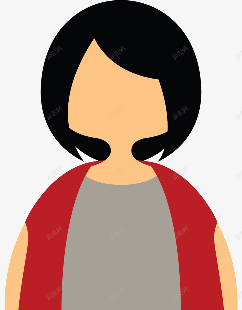 扁平卡通微胖女人png免抠素材_新图网 https://ixintu.com 世界肥胖日 体重 健康 卡通女孩 微胖女人 胖女人 胖子 贵妇人