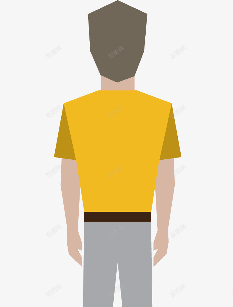 男神的背影矢量图ai免抠素材_新图网 https://ixintu.com 卡通 好看 小男孩背影 帅哥背影 男孩背影 男神背影 矢量图 背影杀手 设计
