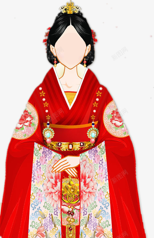 兰陵王妃大婚png免抠素材_新图网 https://ixintu.com 兰陵王妃 古代 古风 婚服 彩虹堂 手绘 红色 结婚