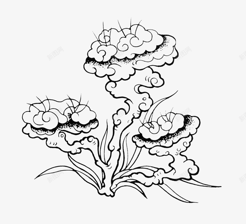 手绘灵芝png免抠素材_新图网 https://ixintu.com 中药 产品实物 手绘 灵芝