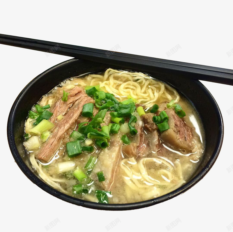健康早餐面汤面荤素搭配png免抠素材_新图网 https://ixintu.com 清汤面 牛肉面 牛腩面 营养丰富 青菜面