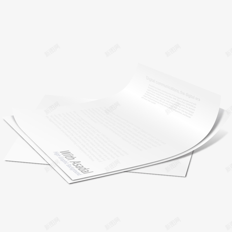 卷起的新闻纸png免抠素材_新图网 https://ixintu.com 新闻纸 白纸 纸 记录