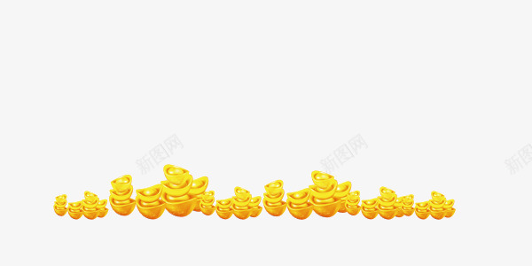 金色新年传统元宝png免抠素材_新图网 https://ixintu.com 传统 元宝 新年 金色