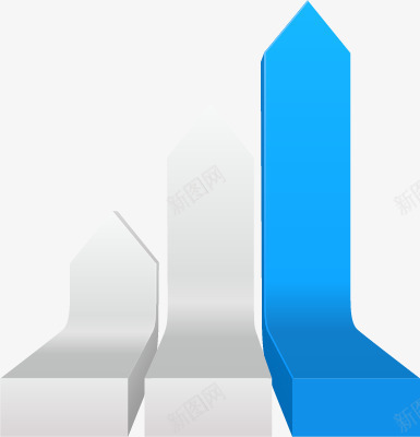 箭头png免抠素材_新图网 https://ixintu.com ppt 上升 上市 企业 增长 指标 数据 立体 箭头 财富 递增箭头
