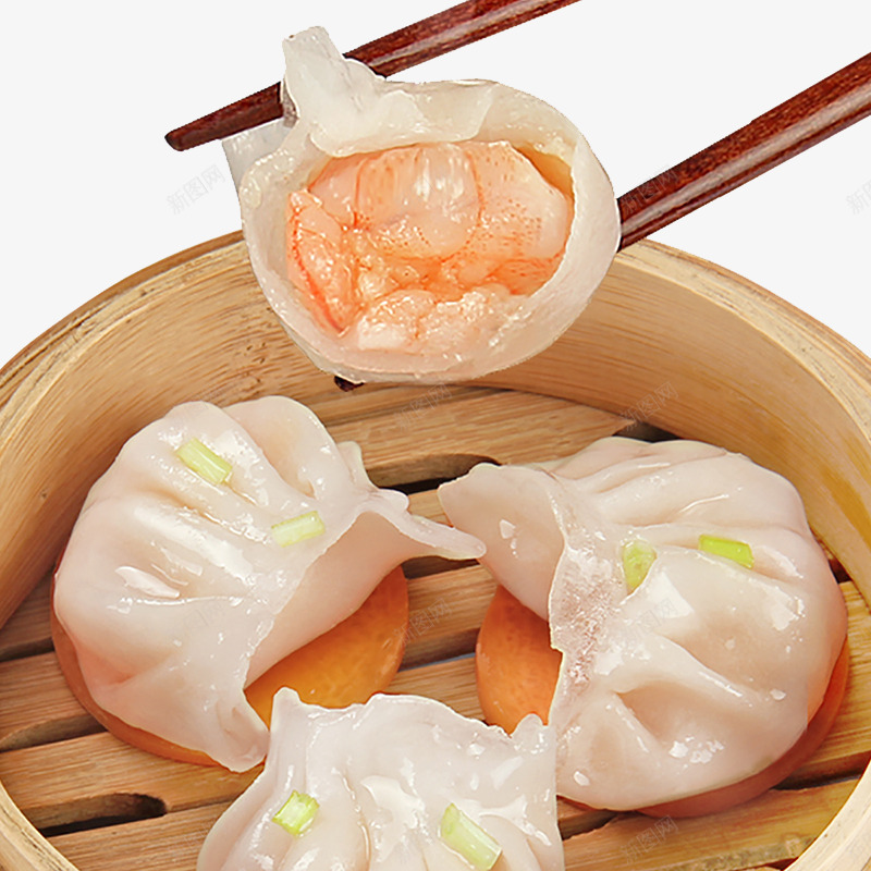 虾馅的虾饺png免抠素材_新图网 https://ixintu.com 港式 港式点心 素材 虾饺 食物