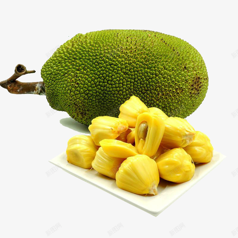菠萝蜜png免抠素材_新图网 https://ixintu.com 水果 甜品 菠萝蜜肉