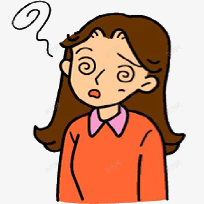 头晕贫血png免抠素材_新图网 https://ixintu.com 头晕 头脑混乱 女士贫血 少女贫血 贫血 贫血头晕 贫血头晕症状