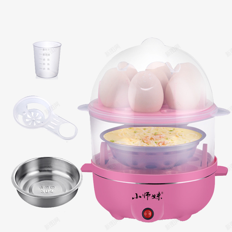 小师妹双层蒸蛋器png免抠素材_新图网 https://ixintu.com 产品实物 双层 蒸蛋