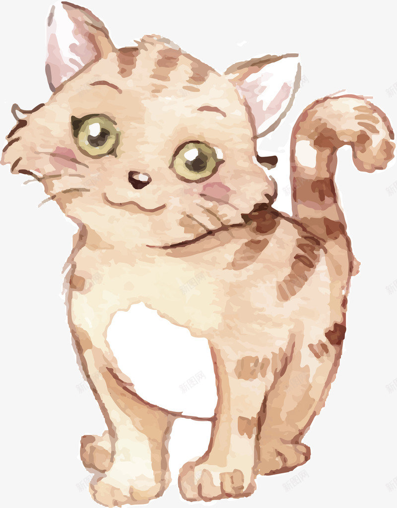 水彩可爱手绘猫咪矢量图ai免抠素材_新图网 https://ixintu.com 卡通猫咪 可爱猫咪 手绘猫咪 水彩猫咪 猫咪 矢量png 矢量图