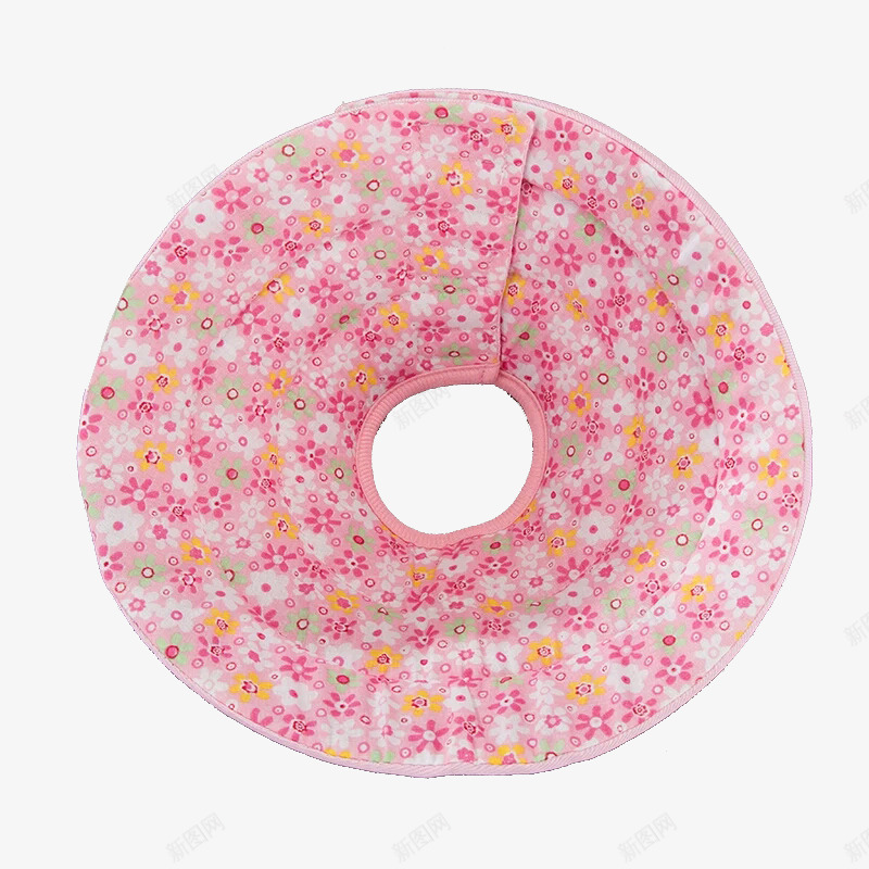 粉色碎花宠物头套png免抠素材_新图网 https://ixintu.com 宠物头套 宠物防咬圈 少女心 碎花 粉色
