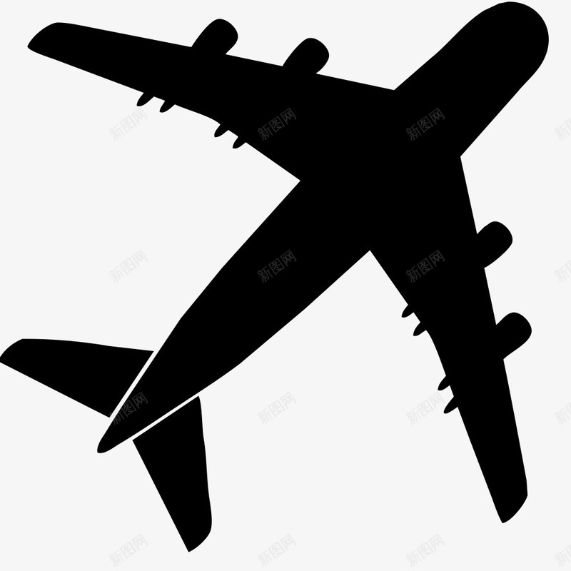 飞机图标png_新图网 https://ixintu.com 剪影 图标 飞机