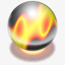 幻彩波纹球图标png_新图网 https://ixintu.com 幻彩波纹球图标