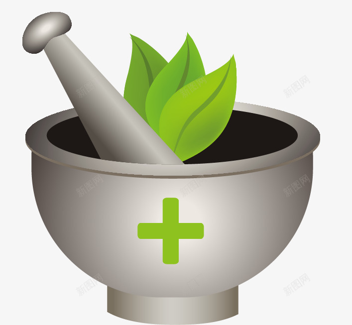 卡通医疗捣药器矢量图ai免抠素材_新图网 https://ixintu.com 医疗 卡通 捣药器 矢量图