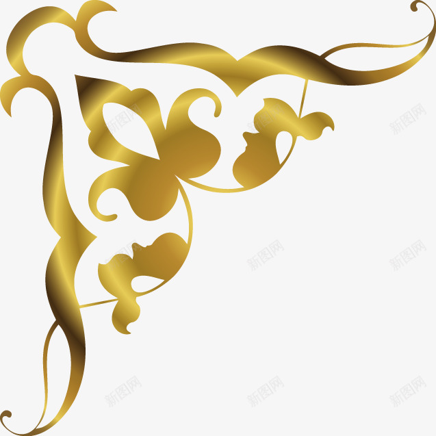 精美欧式角花png免抠素材_新图网 https://ixintu.com 时尚花纹 欧式 欧式角花 角花 高档花纹
