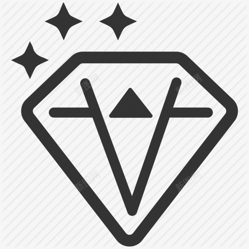 商务钻石icon图标png_新图网 https://ixintu.com icon 商务 扁平图标 珠宝 珠宝图标 精美 钻石 钻石icon