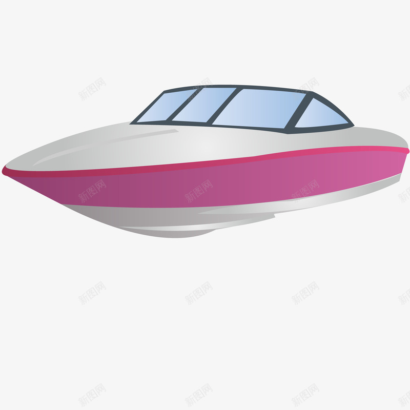 卡通游艇矢量图ai免抠素材_新图网 https://ixintu.com 卡通 度假 暑假到来 海边 游艇设计 矢量图